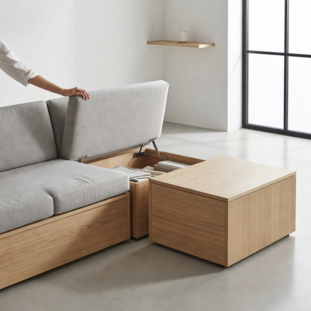Laminate Matte Parallel Modular Space Savings Furniture