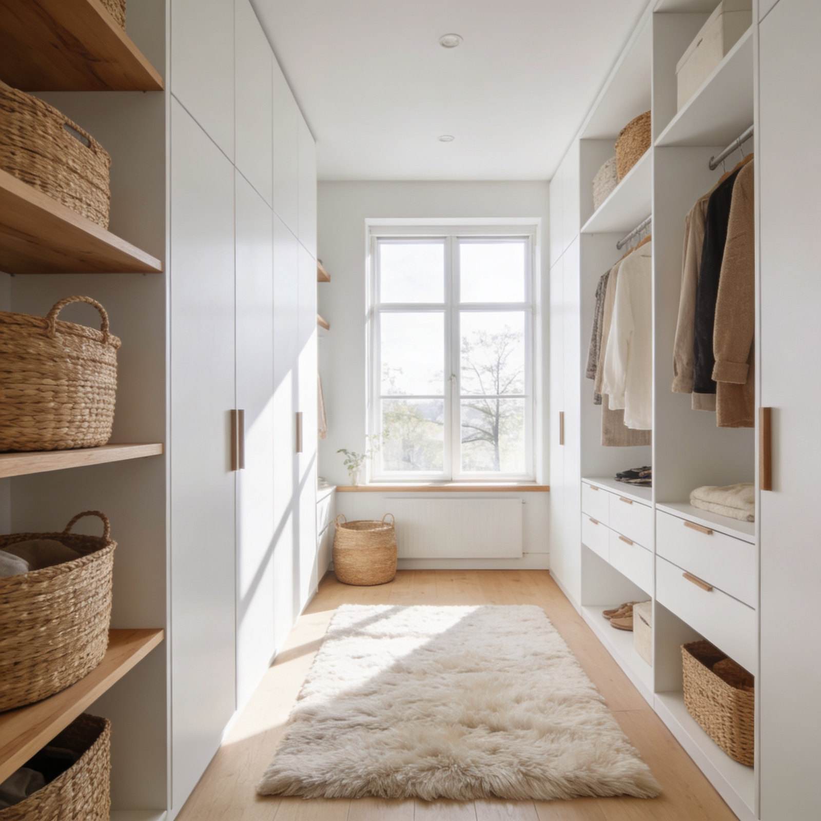 Classic Dark Walnut Wardrob Design